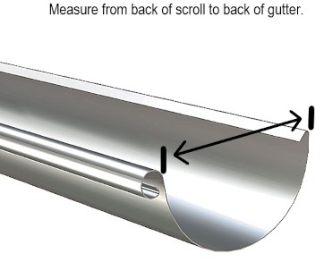 How to measure lindab guttering