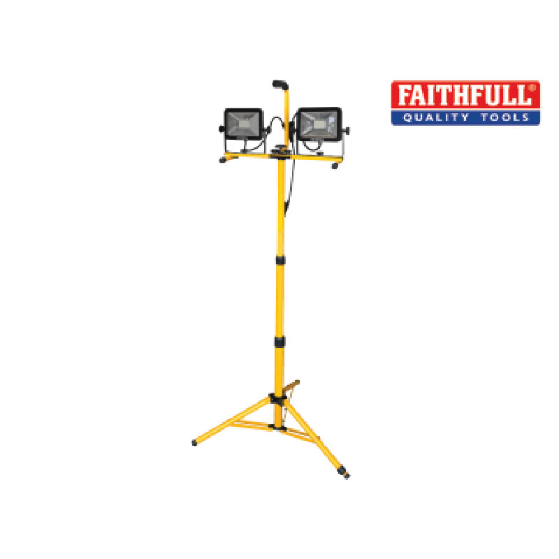 40W Twin Led Tripod Site Light 240V