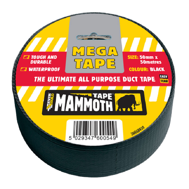 Mega All Purp Tape Blk 50mm