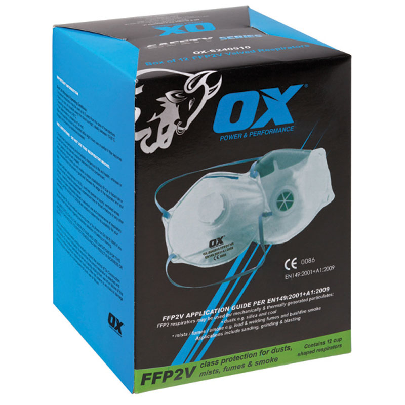 Ox Ffp2V Moulded Cup Respirator / Valve