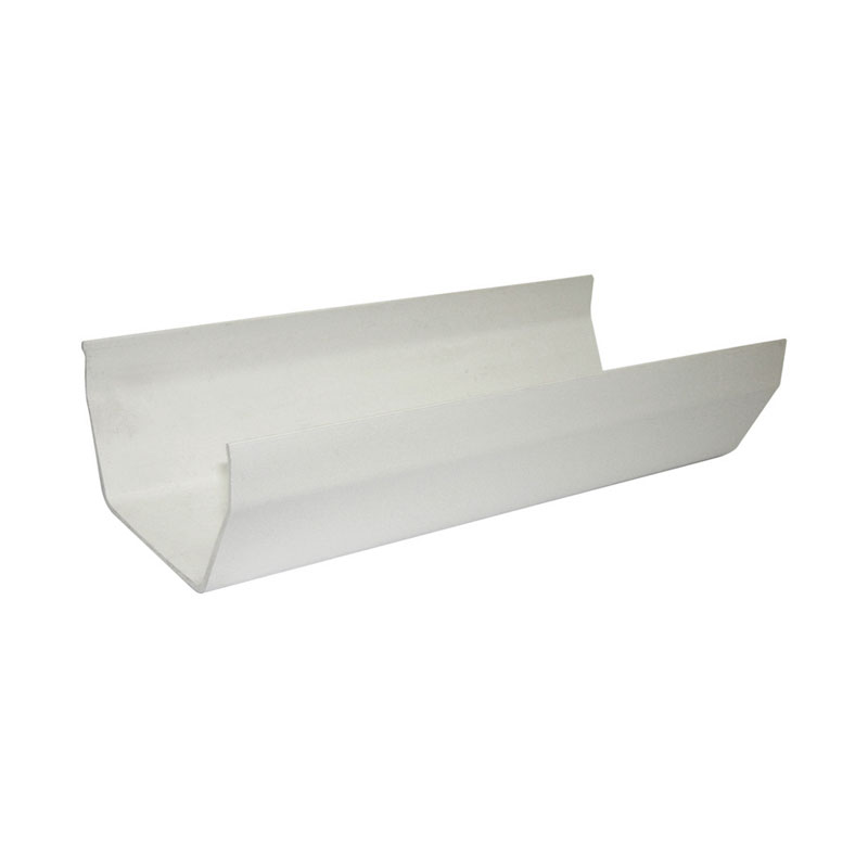 White 114/65 mm Sq Gutter 4 m  Rgs4W