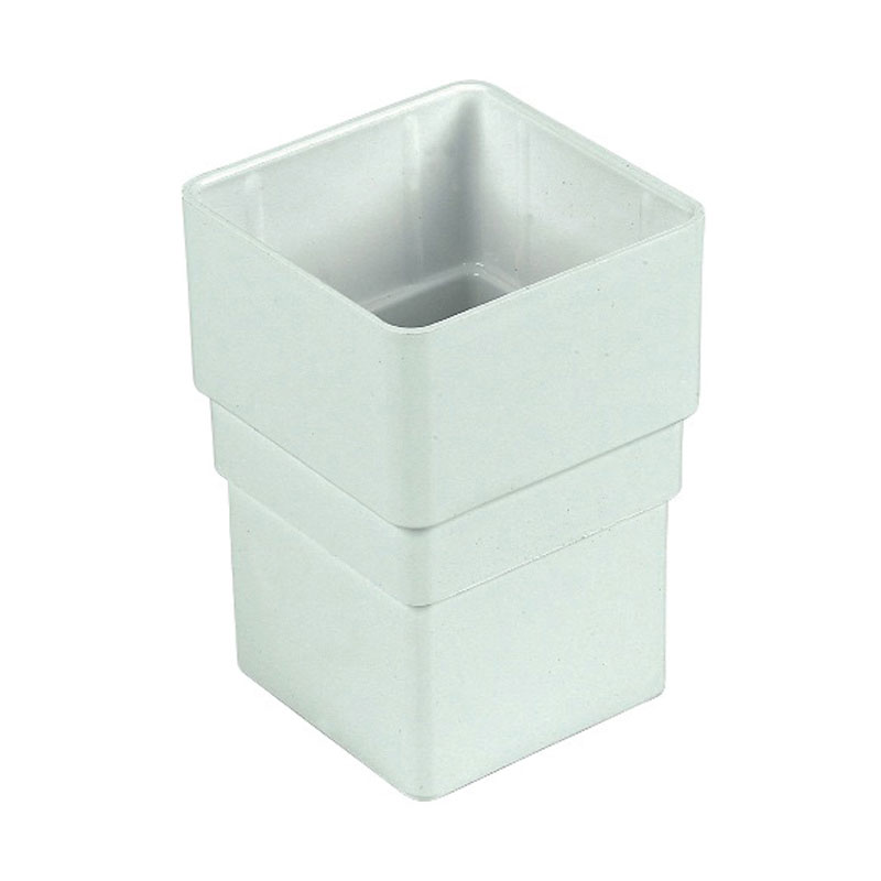 White Sq Downpipe Socket  Rss1W