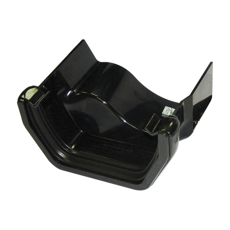 Blk Sq - C/Iron Ogee Adaptor L/H Rds4B