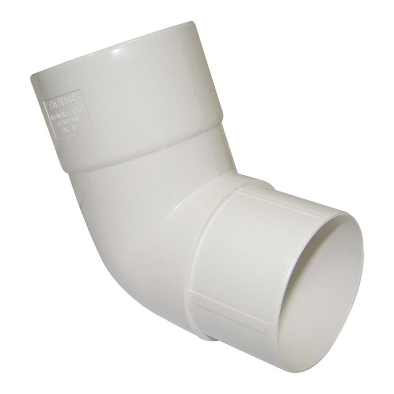 80mm 112° Offset Bend White  Rbh2