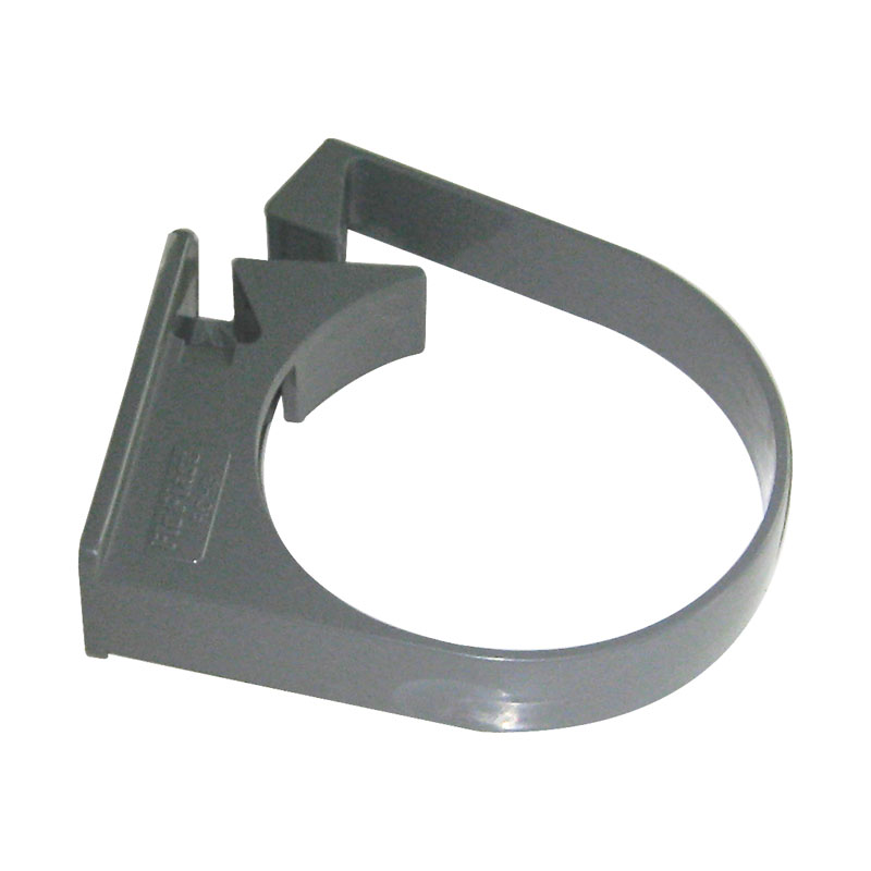 80mm Pipe Clip Single Fix Grey Rch3B