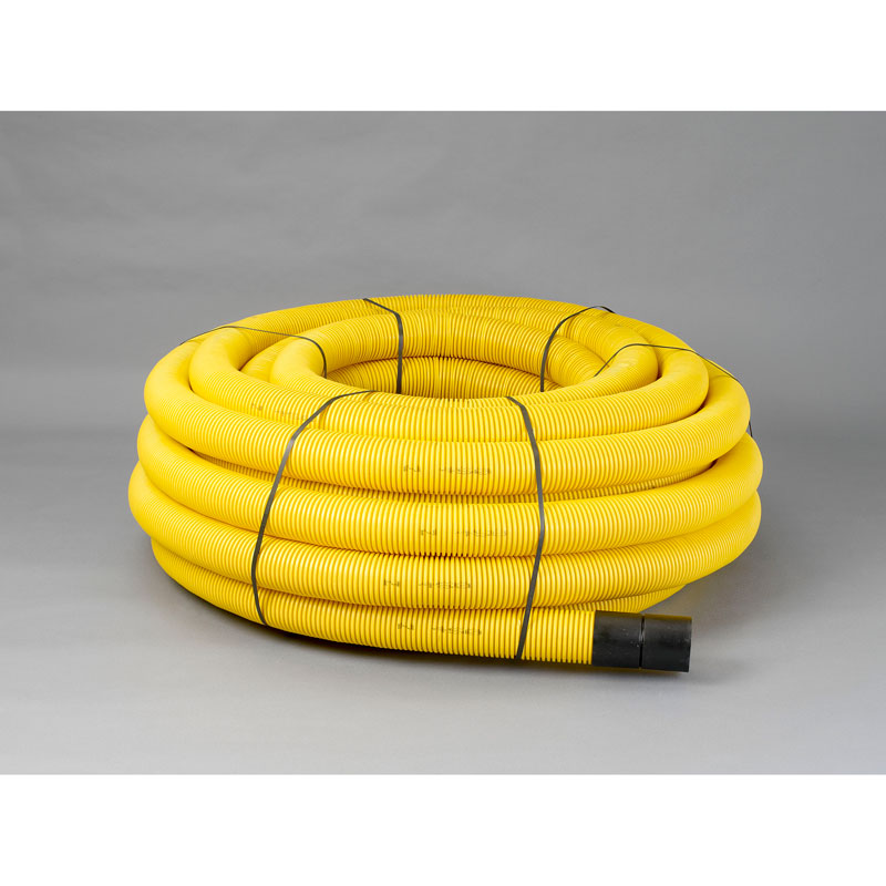 100mm x 50m Coil Yellow Perf Gas Duct