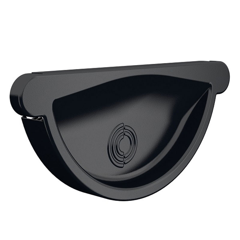 Lindab Black Self-Locking Stop End RG 150mm