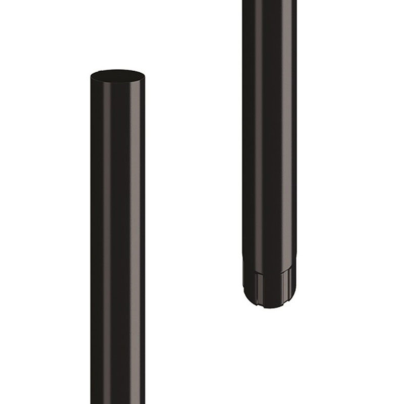 Black  Downpipe 3m SROR 75mm