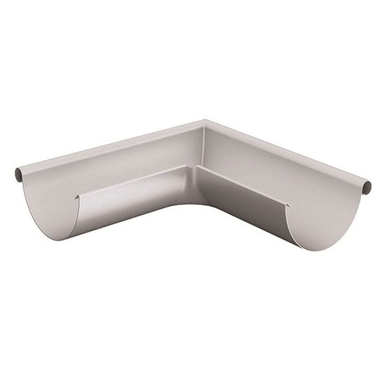 Lindab Silver Metallic Ext. 90 Gutter Angle RVY 100