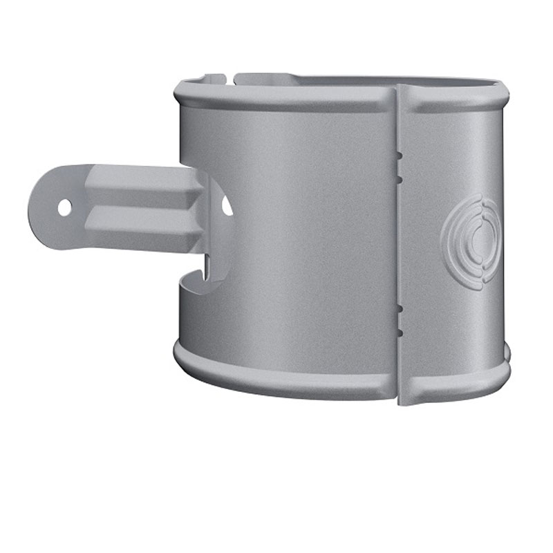 Lindab Silver Metallic Pipe Bracket SSVU 87mm