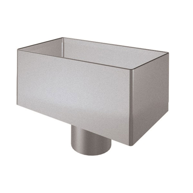 Lindab Silver Metallic Regular Water Hopper VATKR 100mm