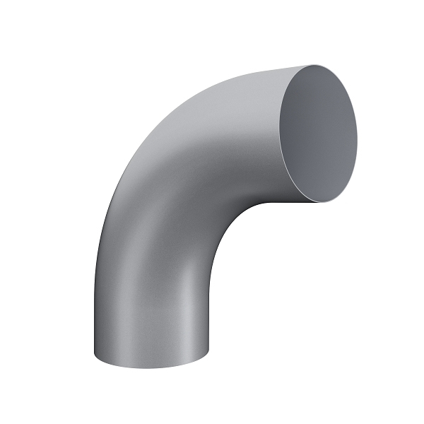 Lindab Silver Metallic 85 Conical Pipe Bend BK85 75mm