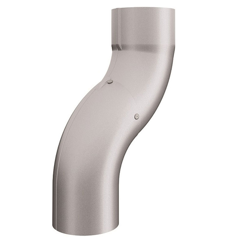 Lindab Silver Metallic One-Piece Offset SOKN 100mm