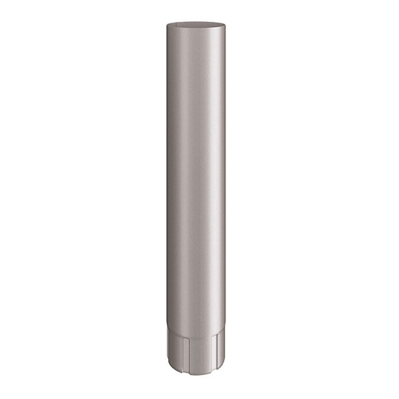 Lindab Silver Metallic Intermediate Pipe 1m MST 75mm