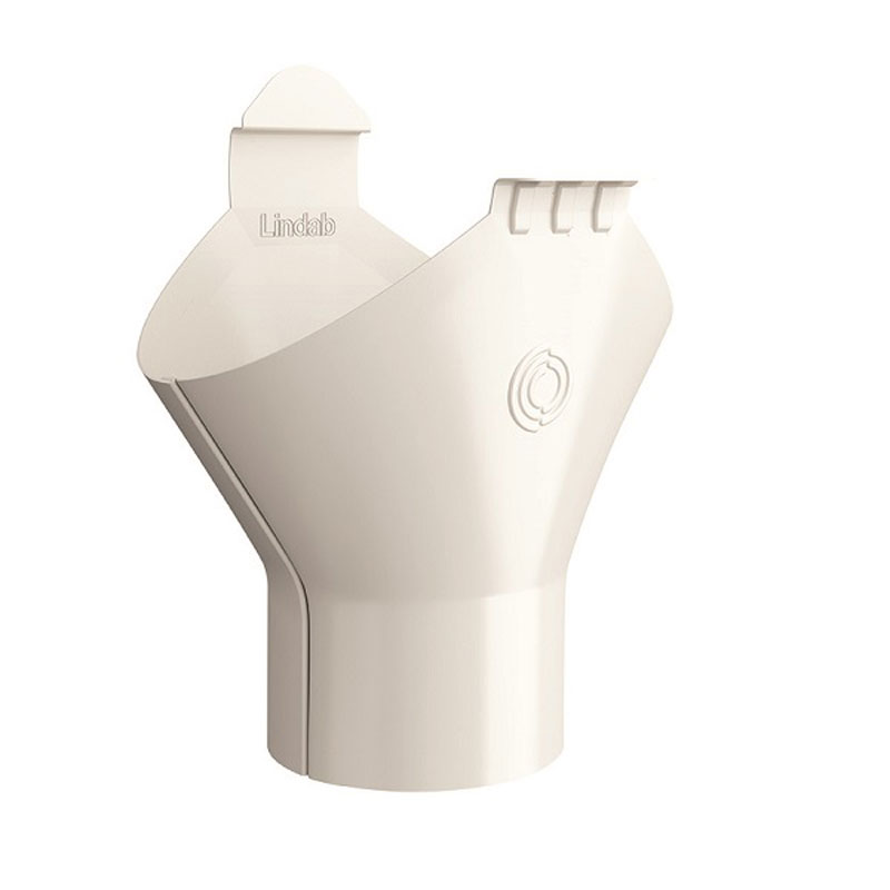 Lindab Antique White Gutter Outlet OMV 100mm x 87mm
