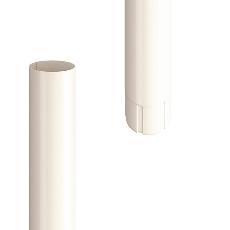 Lindab Antique White Downpipe 3m SROR 75mm