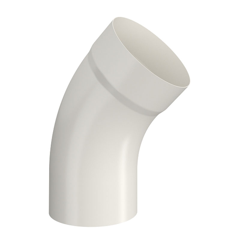 Lindab Antique White 45 Pipe Bend With Socket BM45 75mm