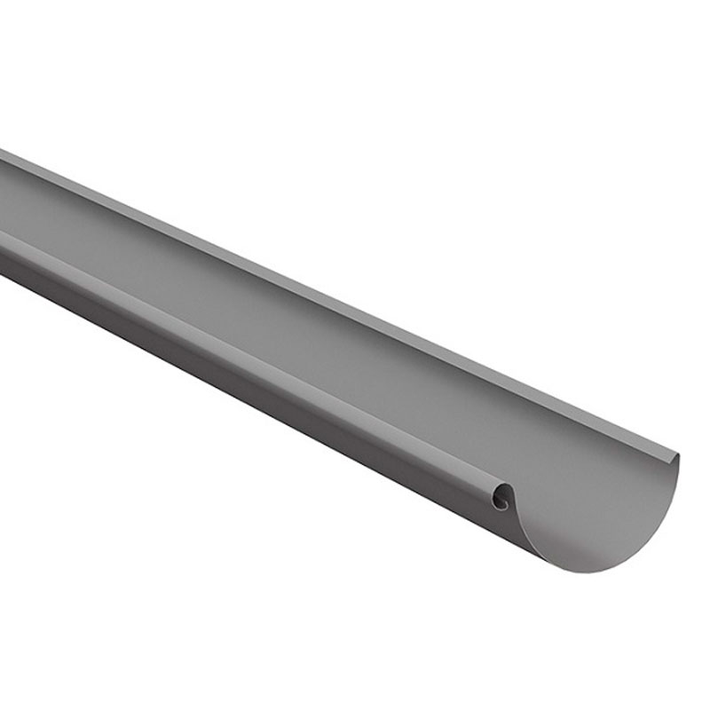 Lindab Anthracite Metallic Half Round Gutter 3m R 150mm