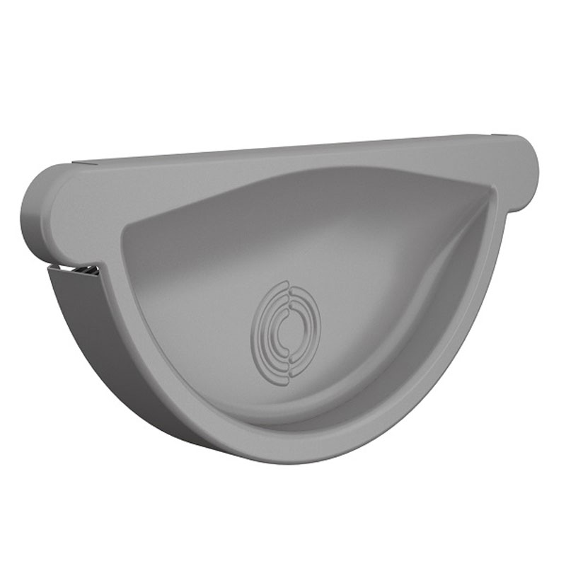 Lindab Anthracite Metallic Self-Locking Stop End RG 100mm