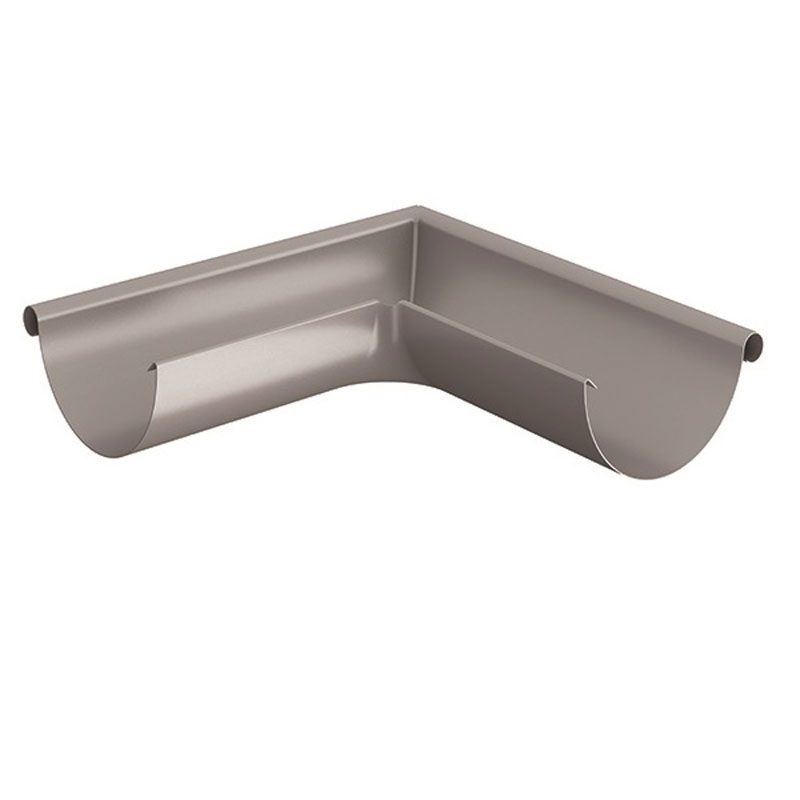 Lindab Anthracite Metallic Ext. 90 Gutter Angle RVY 125mm