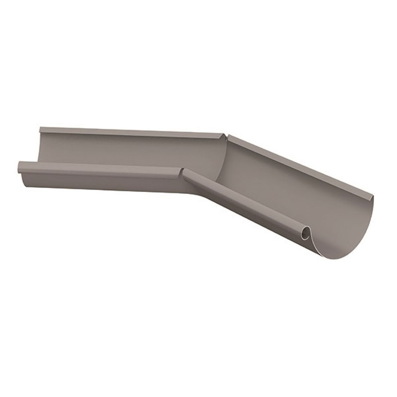 Lindab Anthracite Metallic Int. 135 Gutter Angle RVI 125mm