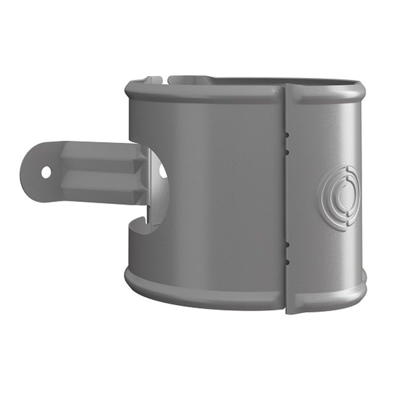 Lindab Anthracite Metallic Pipe Bracket SSVU 75mm