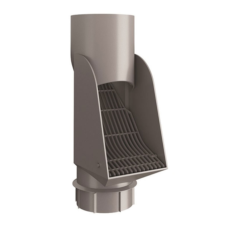 Lindab Anthracite Metallic Self-Cleaning Leaf Trap Hd Polythene SLS