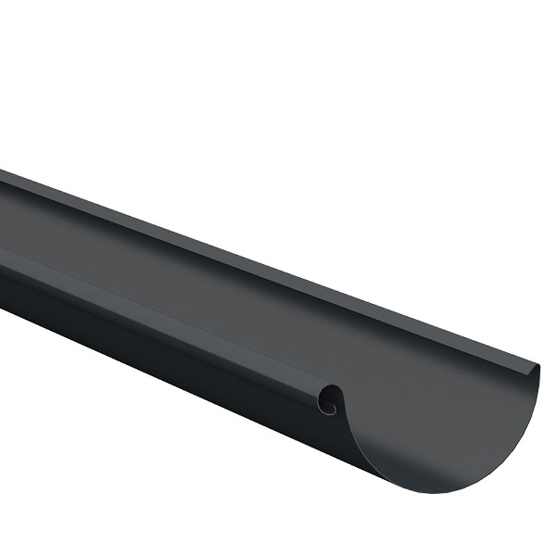 Lindab Anthracite 7016  Half Round Gutter 3m R 150mm