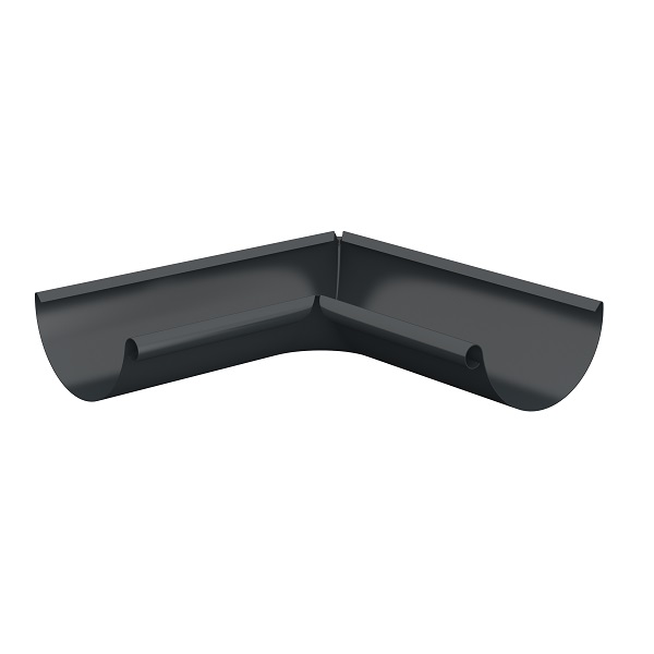 Lindab Anthracite 7016  Int. 90 Gutter Angle RVI 150M