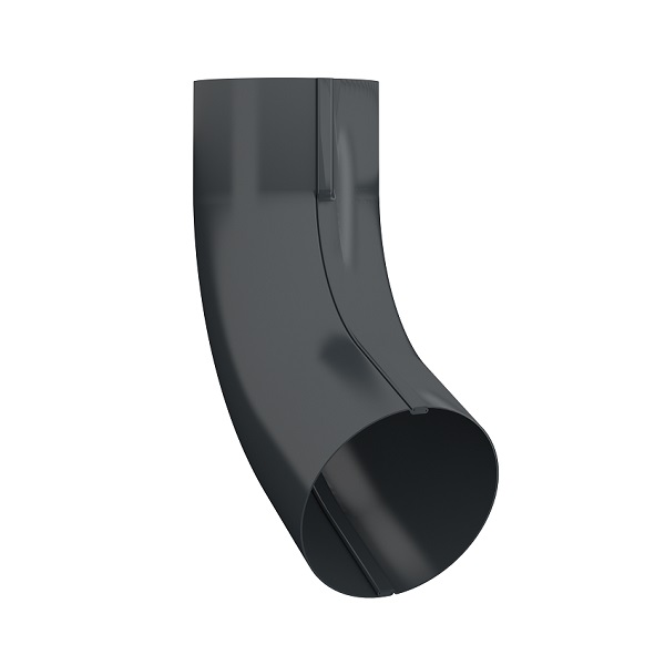 Lindab Anthracite 7016  70 Conical Pipe Bend BK70 75M