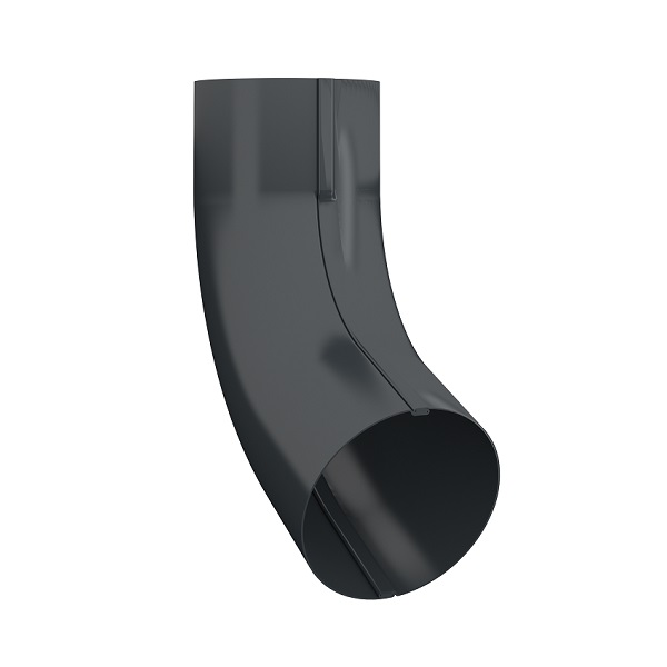 Lindab Anthracite 7016  70 Conical Pipe Bend BK70 87M