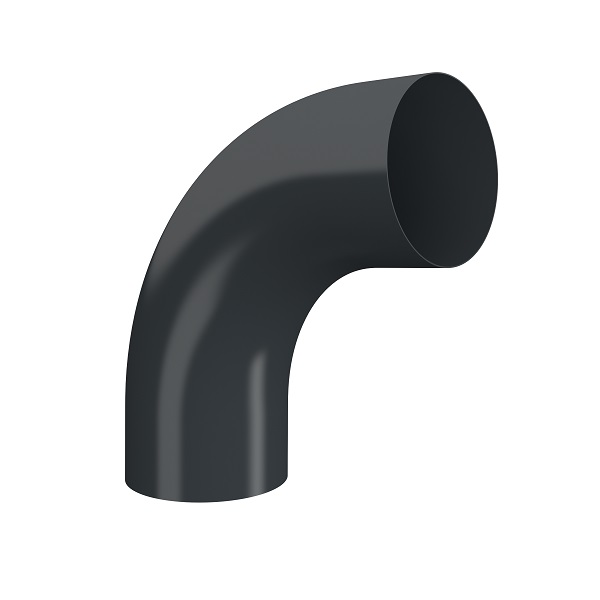 Lindab Anthracite 7016  85 Conical Pipe Bend BK85 87mm