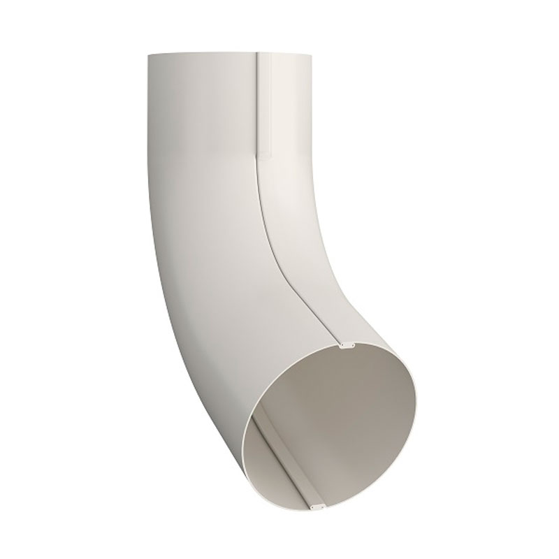 Lindab Antique White 70 Pipe Bend With Socket BKM70 75mm