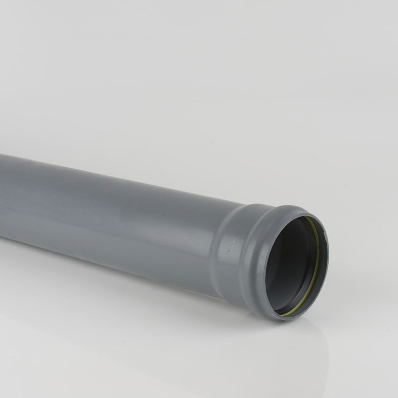 110mm Single Socket Pipe Grey 3Mt  Sp3 Gr