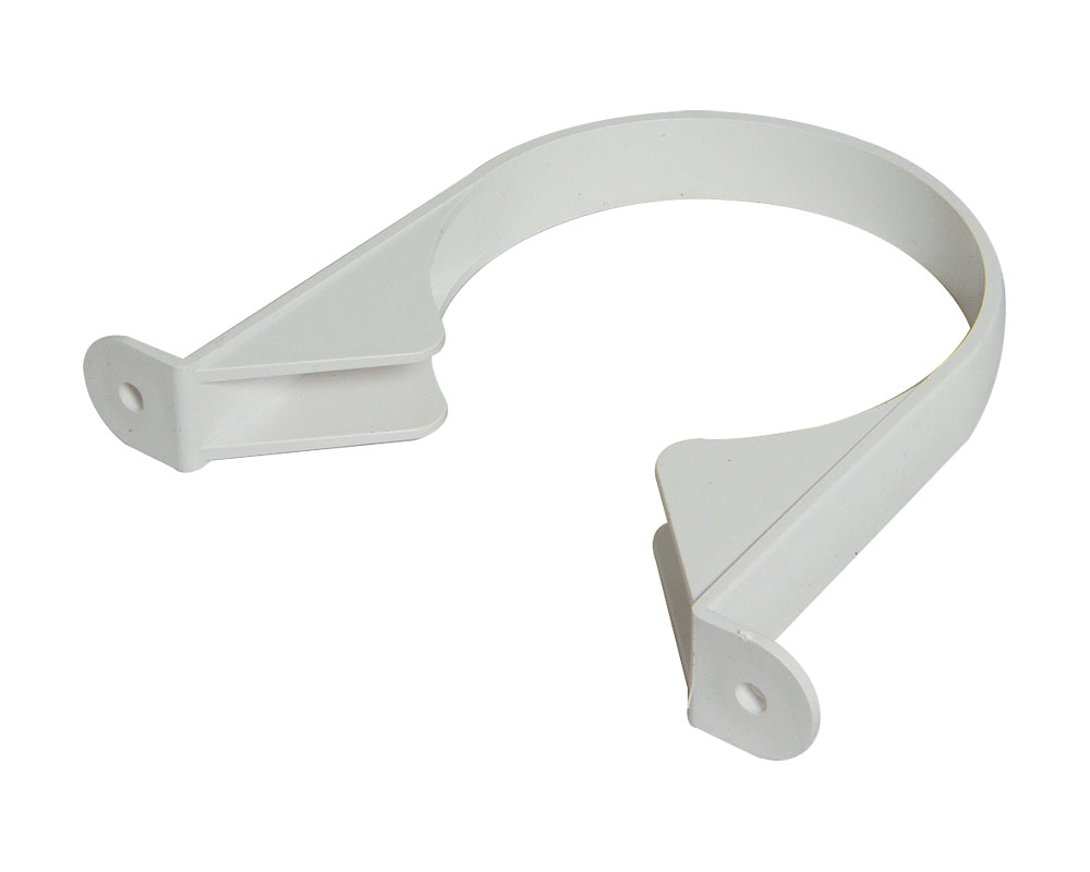 White 110mm Pipe Clip Sp82