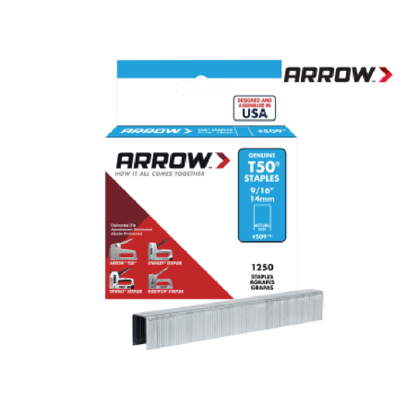 Arrow 14 mm Staples (1250) T50