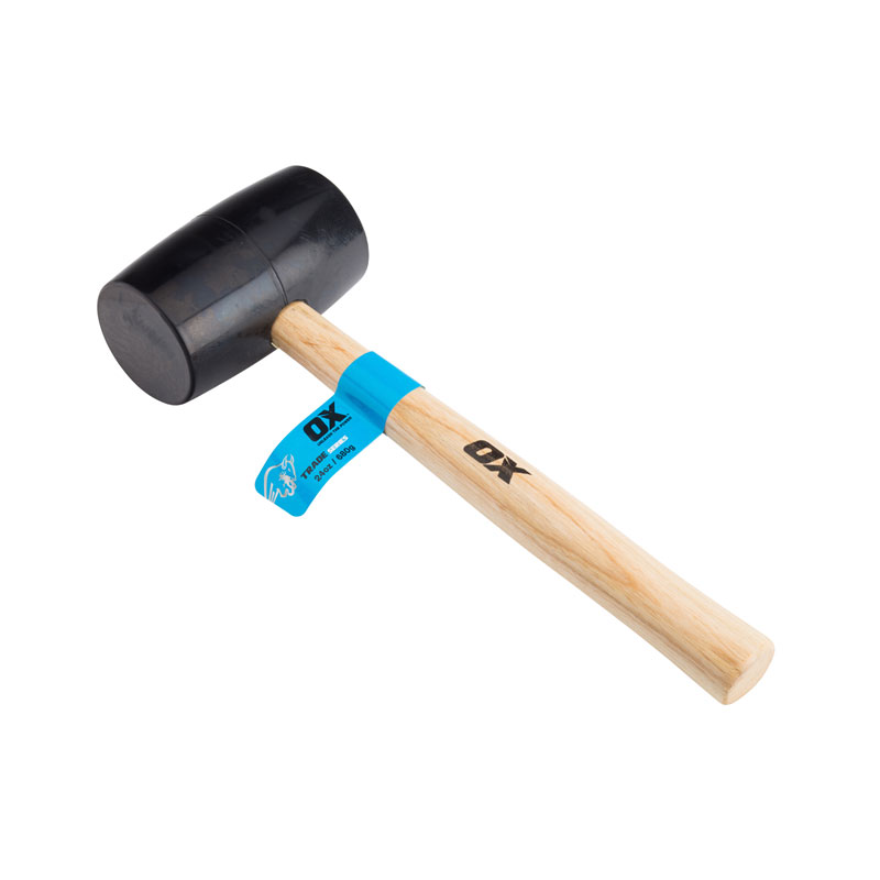 Ox Trade Black Rubber Mallet - 24Oz