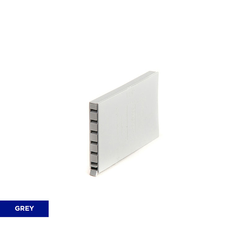 Grey Cavity Wall Weep Vent 65x10x100mm