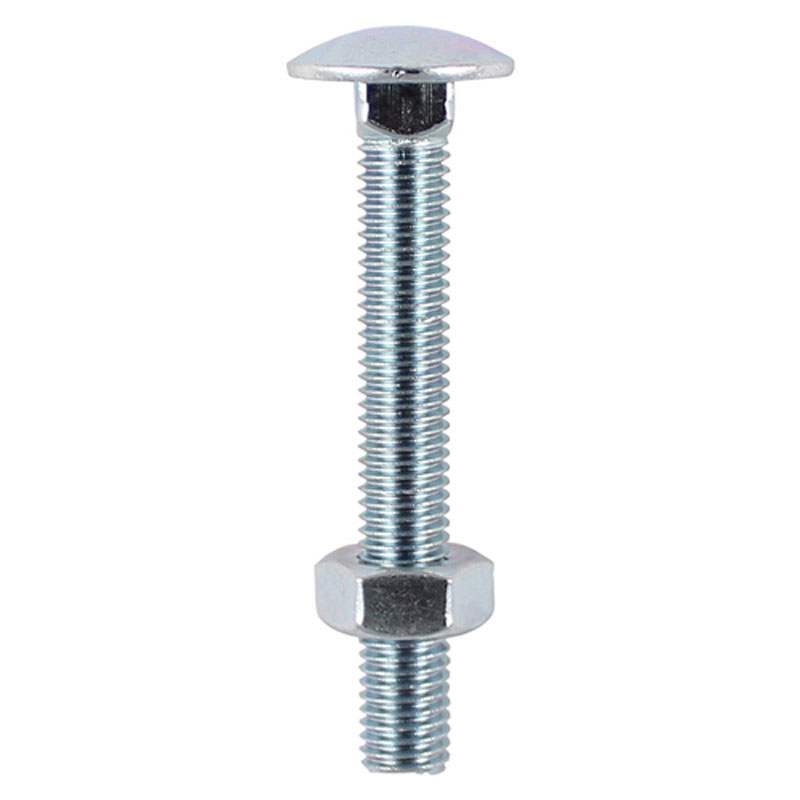 Cup Sq Hex Carriage Bolt & Nut M10 x 50mm