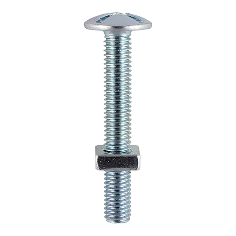 Timpac Roofing Bolts & Nuts M6 x 25 Pk-10