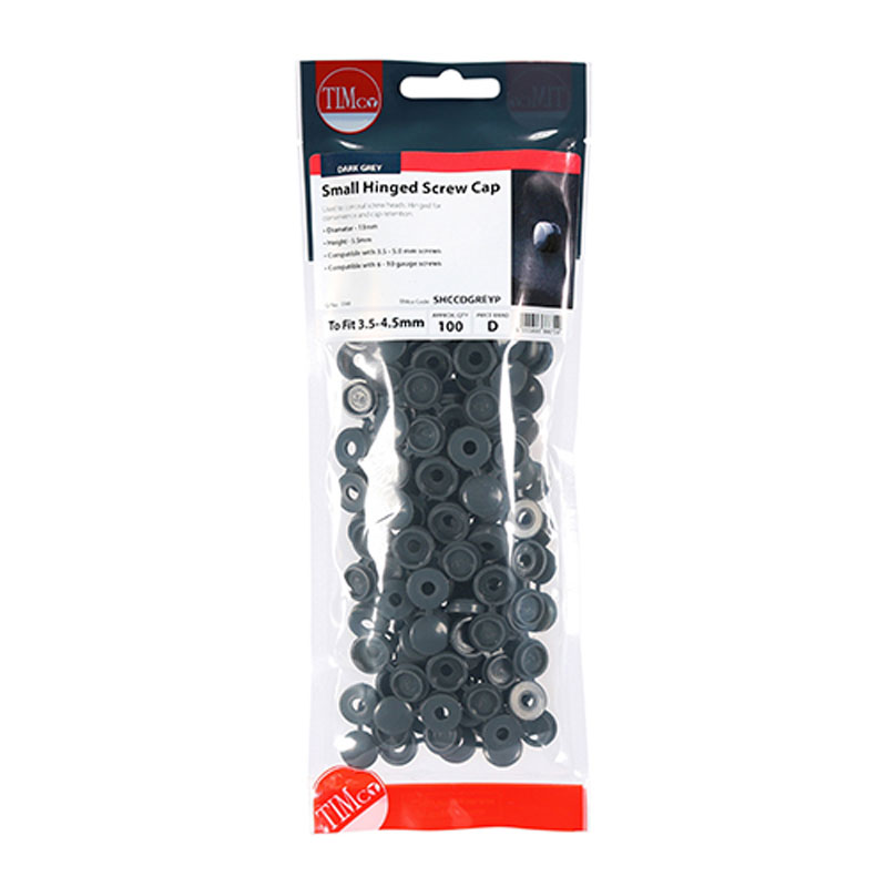 Anthracite Hinged Screw Cap 3/4 (50)