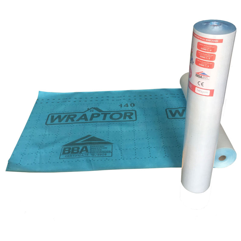 Wraptor 140 Gsm Breather Membrane 50m x 1M