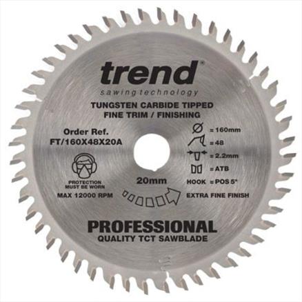 Plunge Saw Blade 160mm x 48T - 20mm Bore
